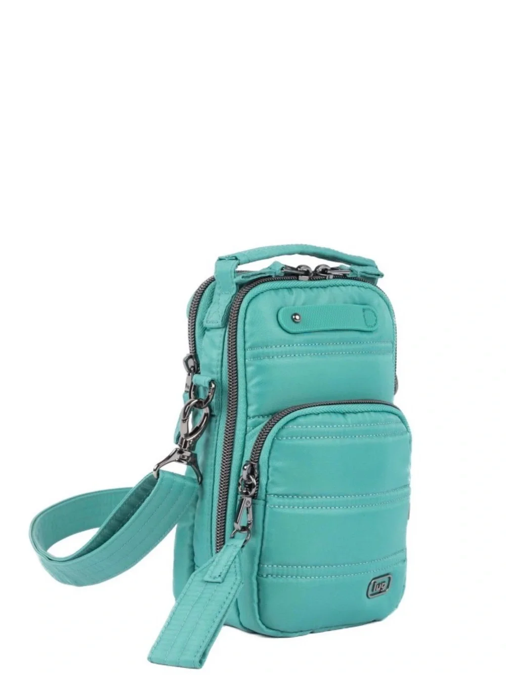 Lug Skeeter Mini Bridge Crossbody Bag with Puller NWT Surf Teal